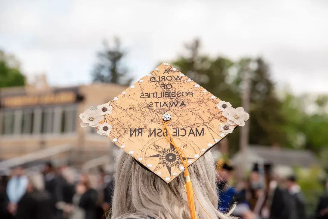 Graduation mortar board - A world of possibilities awaits